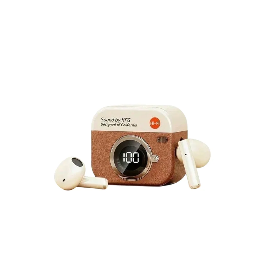 (marrom) Fones De Ouvido Bluetooth Tws Para Jogos, Com Cancelamento De Ruído, Graves De Alta Fidelidade E Microfone.