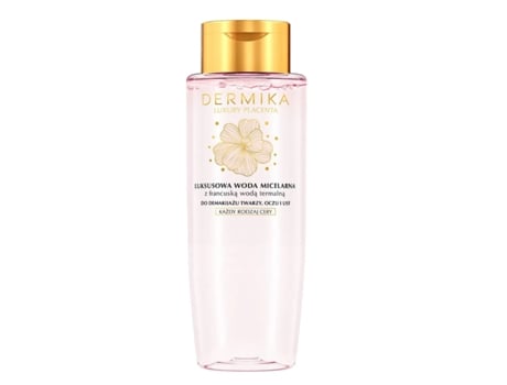 Luxuosa Água Micelar Dermika Com Extrato De Placenta E Água Termal Francesa, 400ml