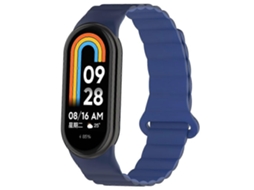 Pulseira Magnética De Silicone Bicolor Para Xiaomi Smart Band 9/8