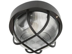 Candeeiro Exterior de Parede SMARTWARES Redondo Preto