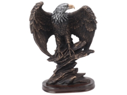 Estátua de Águia LAXISCREED Resina Decorativa Office