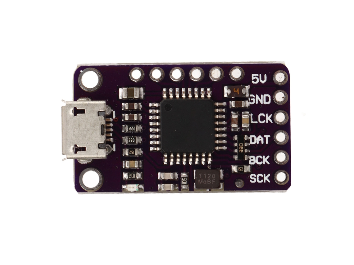 Módulo De Decodificação De Áudio Estéreo Laxiscreed Com Conversão Usb Para I2s Iis E Saída S/pdif Para Auscultadores