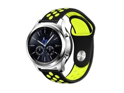 Bracelete Sportystyle PHONECARE para Garmin Forerunner 70 Preto e Verde