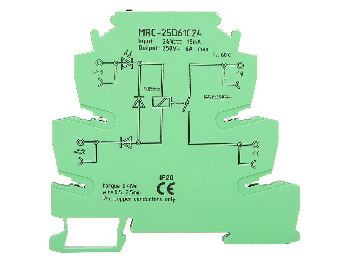 Módulo de Relé de Interface Plc 25D61C24 6a