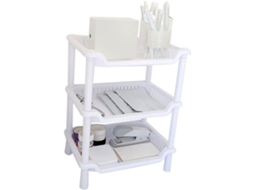 Organizador De Bancada Para Banheiro Estink Com 3 Níveis, Prateleira De Plástico Para Maquiagem, Design Desmontável