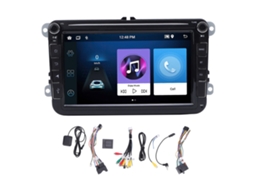 Estéreo Carro Mp5 8 Polegadas 2gb+64gb Com Tela Tática E Bluetooth Para Android Auto