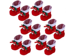 12 Peças De Enchimento De Botas De Papai Noel E Decorações Penduradas Para Botas De Natal Olysi Shop