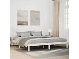 Vidaxl Cama Extra Longa Sem Colchão 200x220 Cm Madeira Maciça