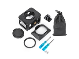 Gaiola De Liga Alumínio Para Câmera Com Filtro Uv E Para-sol Sony Rx0 Ii Sports Camera, Acessório Pu387b-aquaforge