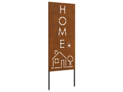 Conjunto 1 Tela De Jardim Vidaxl Castanho Aço (50 X 140 Cm)