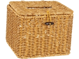 Tampa para Caixa de Lenços Papel Rattan S/MARCA, decorativa