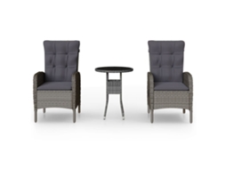 Bistro Set, Bistro Sets Vidaxl Cinzeto Rattan / Vime (ø 60 Cm Table)