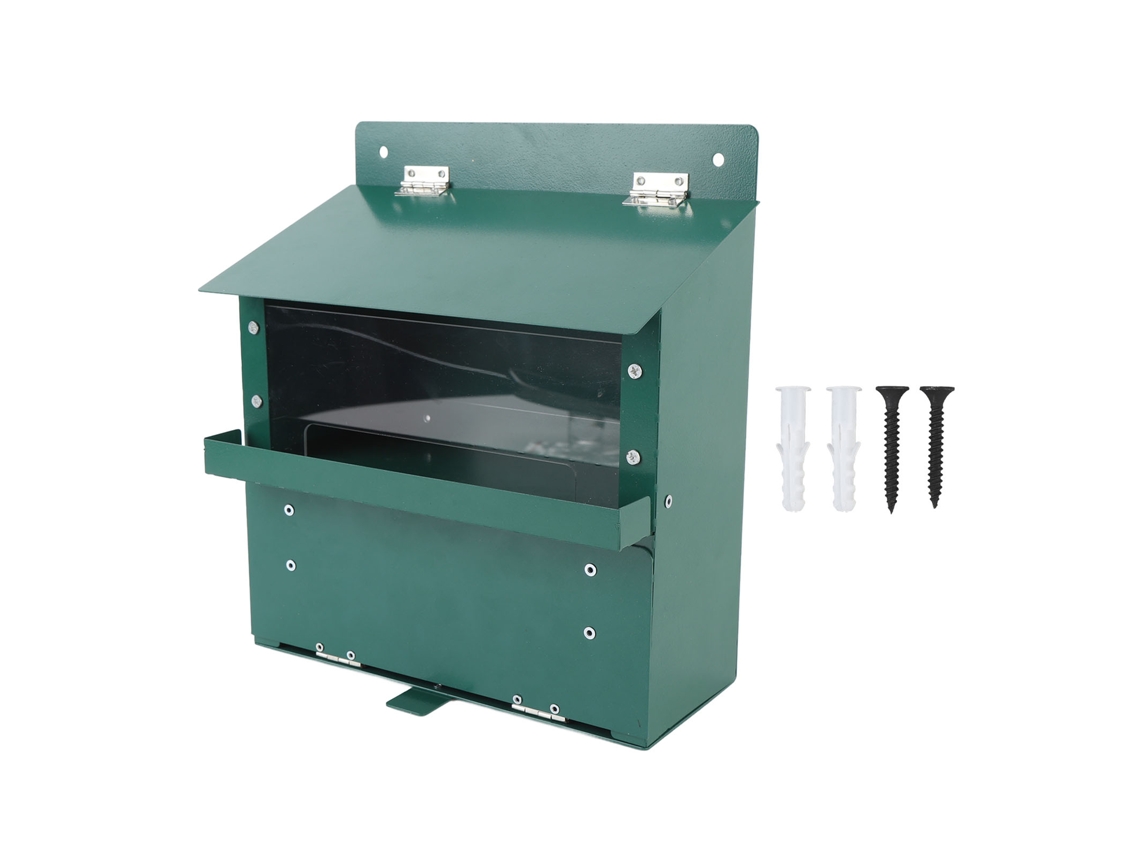 Comedouro de Esquilos de Metal com Mesa, Placa de Acrílico, Jardim, Ao Ar Livre