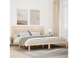 Cama Extra Longa Sem Colchão 180x210 Cm Madeira Maciça