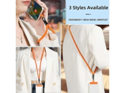 Lurelia Cordão Para Telemóvel Ajustável Anti-perda De Pulso Portátil 32 Cm