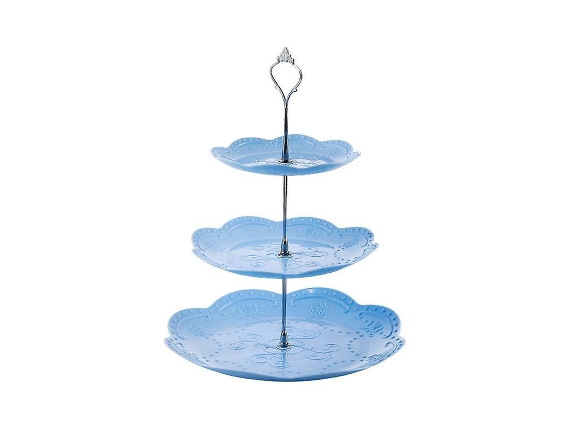 Portavasos De 3 Niveles De Plástico Blanco Para Tartas Y Cupcakes Estilo 9