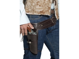 Cinto DISFRAZZES Castanho Com Cooldre Para Pistola