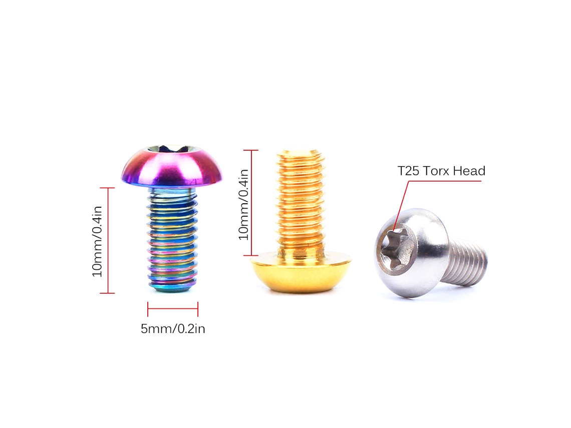 Parafusos De Disco De Freio Titanio M5×10mm T25