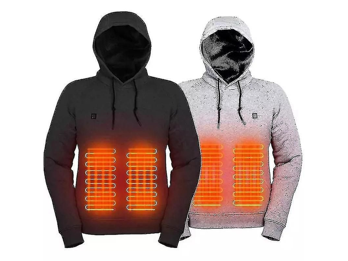 2026 sudadera com Capuz Térmica Usb, Leve e Aquecida, Tecnologia de Fibras de Carbono, Ajustável, para Homens e Mulheres