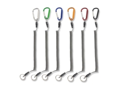 6 Cordões de Pesca Retráteis Fios Elásticos Carabiner Ferramentas