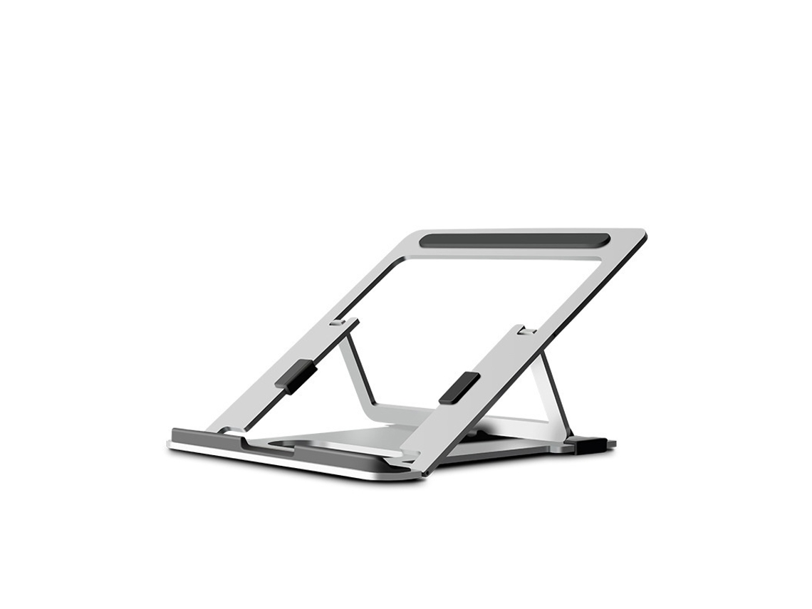 Lurelia Suporte Para Portátil Ajustável, Dobrável, Ergonómico, Em Liga De Alumínio, Compatível Com Ipad, Em Prateado