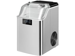 Máquina de Gelo 20kg/24h (2,1l, Prata, Compacta)