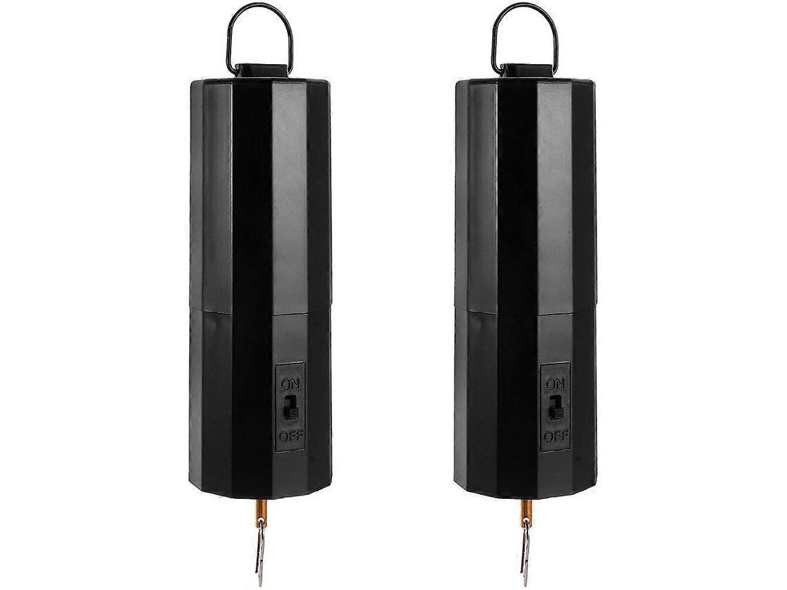 Rebe 2 Peças de Motor Eléctrico para Colgantes de Viento e Giratórios Operados por Bateria Plástico e Metal 4,5x17cm Negro