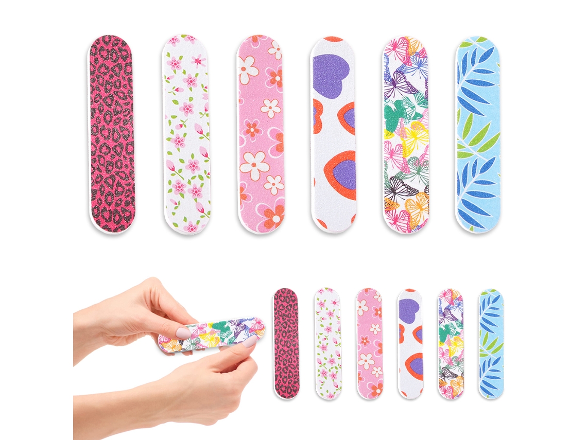 Lixas De Unha Mini Lixeiras Coloridas Para Meninas -Estilo 3 ZMDECQNA 12 Un