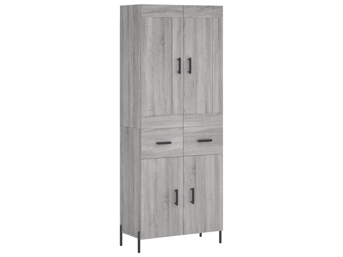 Highboard, Highboards Vidaxl Cinzeto Madeira Processada (n/a)