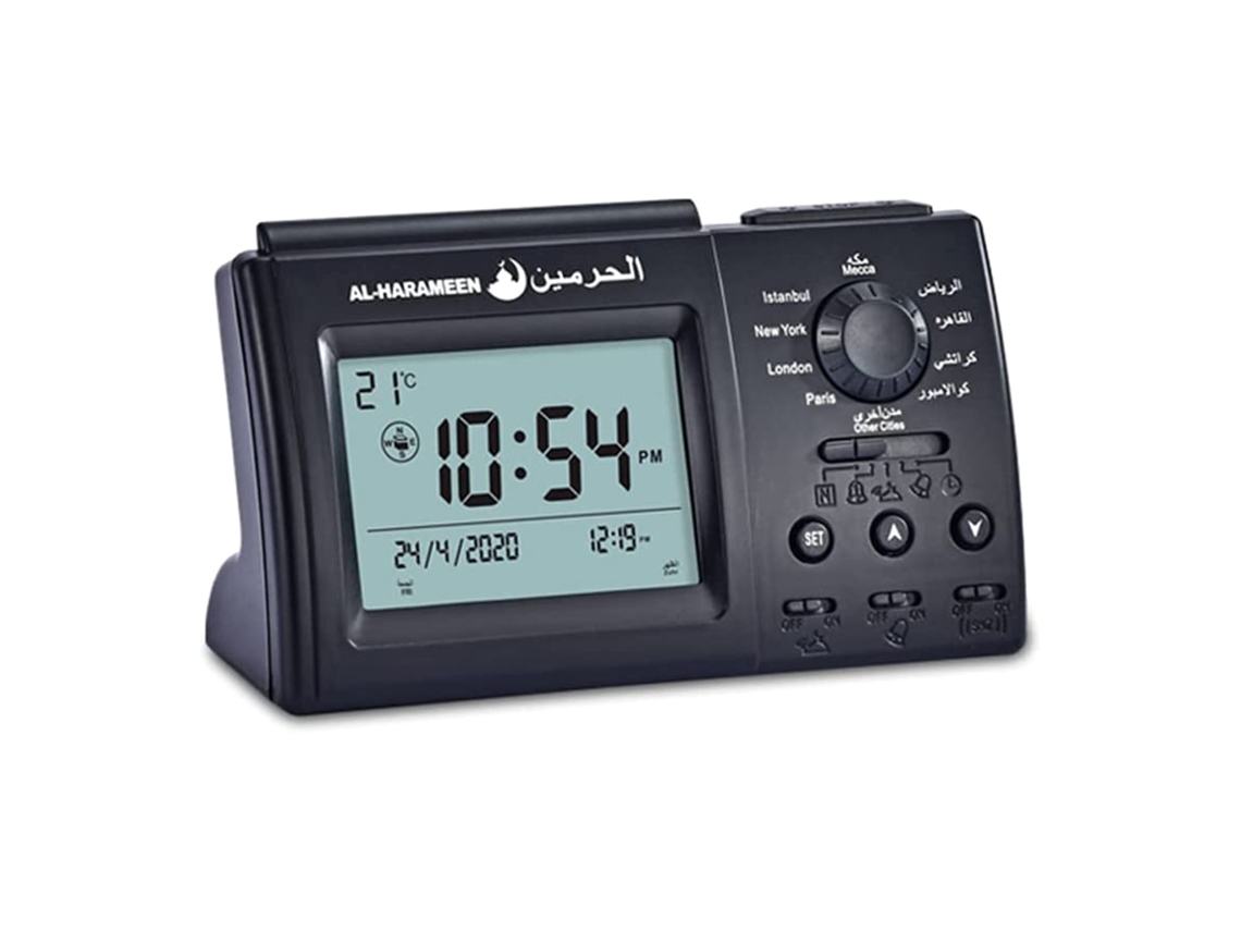 Despertador Azan, Relógio Digital Islâmico, Despertador Azan Muçulmano para Todas as Orações, Endereço Bla, Início, Igreja de Brilvibera