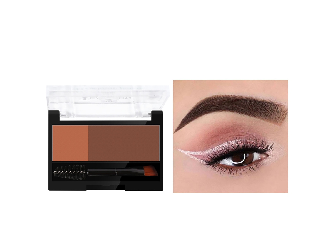 Polvo De Cejas Con Sello Ajustable De Dos Colores Para Principiantes