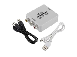 Cabo De Vídeo Composto Rca/a/v Para Conversor Rf/coaxial/coaxial Compatível Com Modulador De Tv Aquaforge