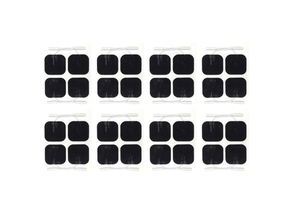 36 Peças De Placas De Eletrodo Retangulares Reutilizáveis Para Máquina Tens Adesivo Forte Slowmoose
