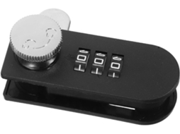 Fechadura Digital Preta Com Combinação E Senha Para Gavetas Armários,