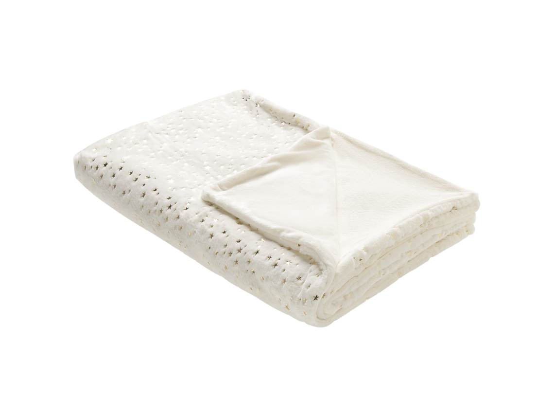 Colcha Decorativa Beliani Alazeya De Poliéster Beige 130x180x1