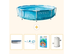 Intex Piscina Com Estrutura Redonda - 305x76 Cm - 5-peças S151