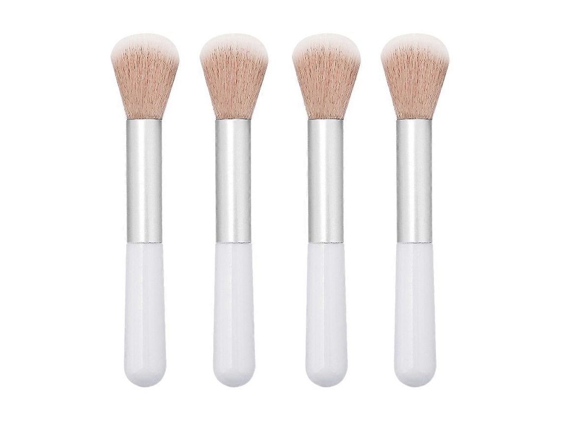 Pincel Para Pó Solto, Macio, Para Esfumar E Blush, Plástico, Conjunto Com 4 Everley891