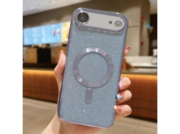 Capa De Tpu Para Iphone Air - Glitter - Acabamento Eletroplástico - Magsafe