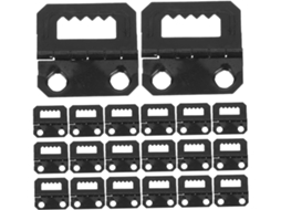 200 Peças De Ganchos Metal Pretos Em Formato Dente Serra Para Molduras Quadros