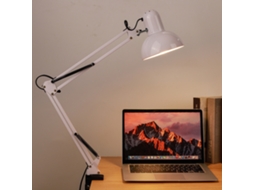 Rebe-lâmpada De Leitura Led Com Pinça E Braço Flexível Ajustável Para Estudo, Tatuagem, Bordado E Reparação, Cor Branca