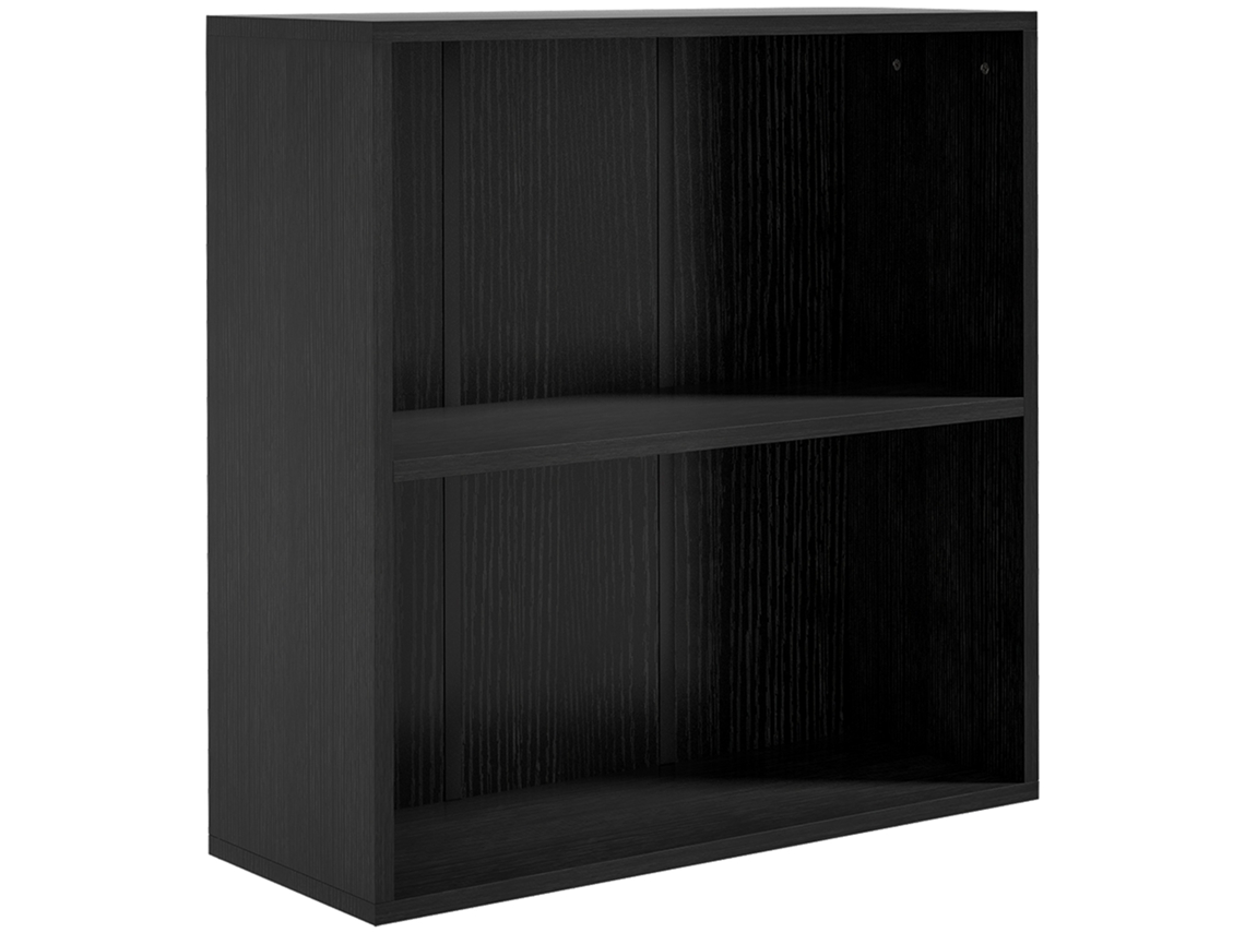 Estante 2 Compartimentos C/ Prateleira Ajustável, 60x24x63 Cm, Preta
