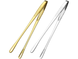 Conjunto De 2 Pinças Cozinha Fenical Em Aço Inoxidável 304-resistentes E Fáceis Limpar, Ideais Para Churrascos Em Casa E