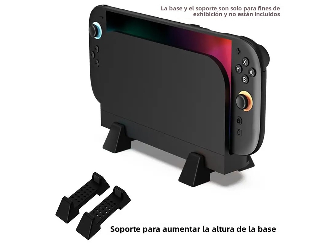 Suporte De Parede Ns2 Para Consoles - Suporte De Parede De Liga Metálica Com Base Larga, Alça E Compartimento Para Armazenamento.