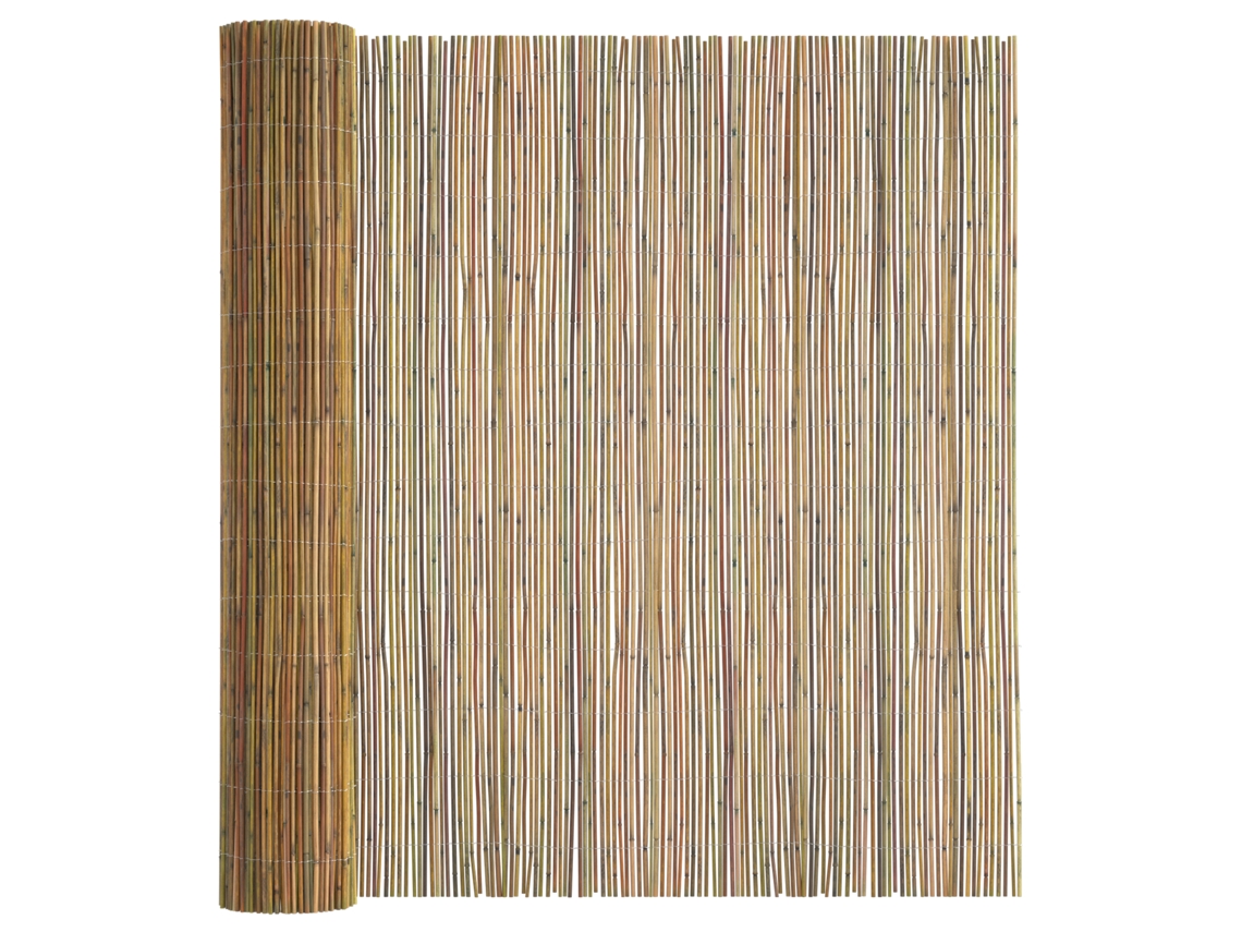 Conjunto 1 Cerca De Bambu Vidaxl Castanho Bambu (500 X 180 Cm)