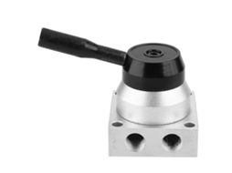 Válvula Pneumática Manual De Controle 3 Posições 4 Vias Alavanca Manual 1/4" Bspt (k34r6-8)