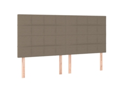 Cabeceira Taupe 180x5x118/128 Cm Tecido MAISON EXCLUSIVE
