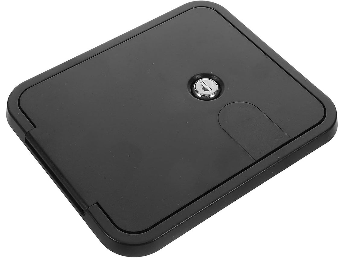 Tampa Para Cabo Elétrico Impermeável Em Abs E Liga Metálica Com Trava Para Camping.