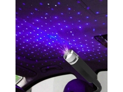 Luz Led De Techo Para Coche Proyector De Estrellas Púrpura Ajustable Con Efectos De Iluminación Usb