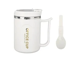Caneca de Café Isolada LAXISCREED Aço Inox 304 Cinza Claro