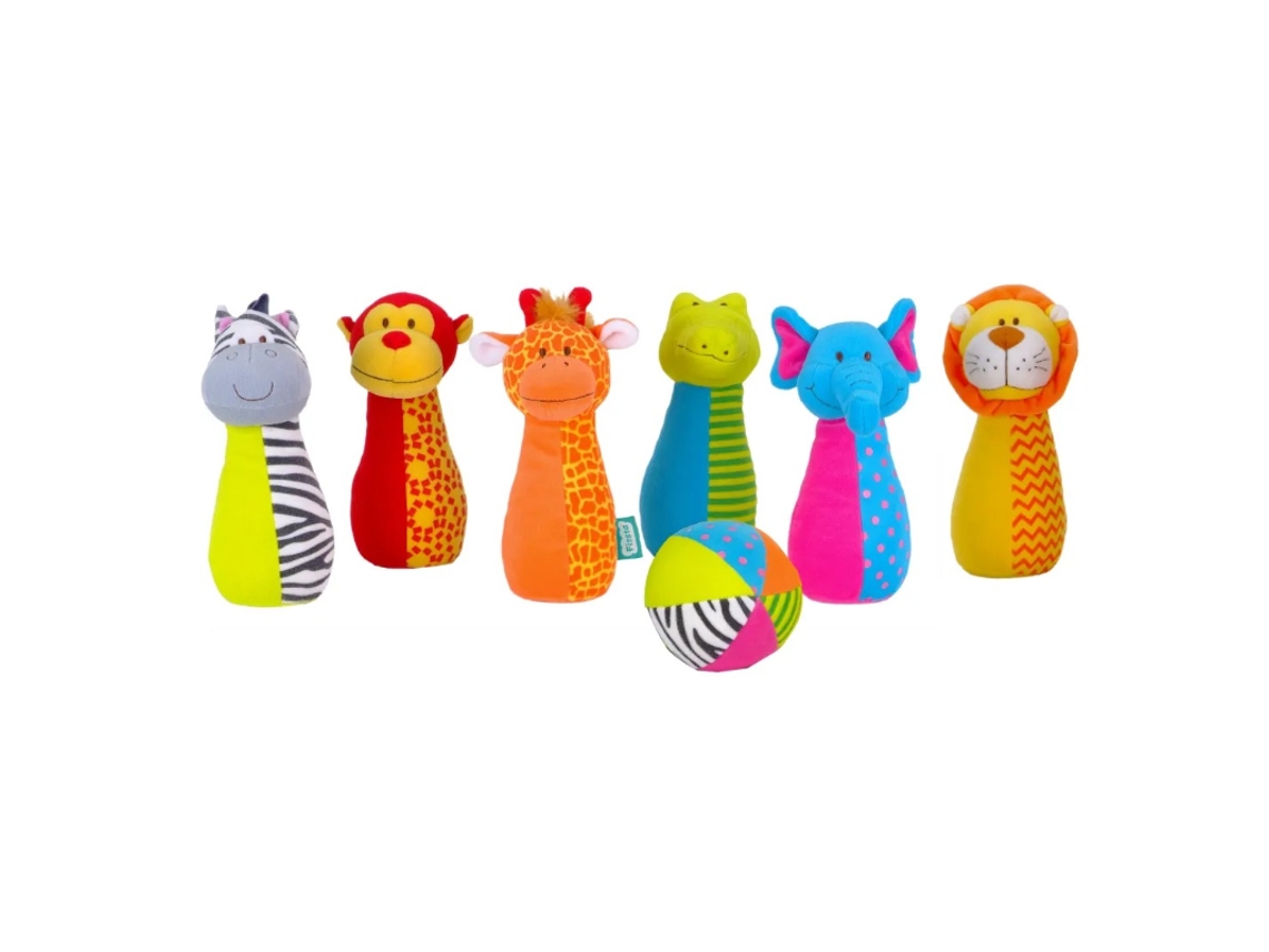Jogo De Boliche Na Selva Da Fiesta Crafts Brinquedo De Papelão Colorido